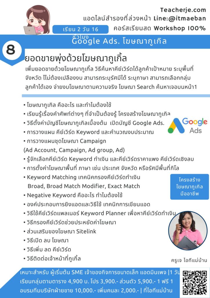 Google Ads ยิงแอดให้ปัง ยอดขายทะลุเป้า