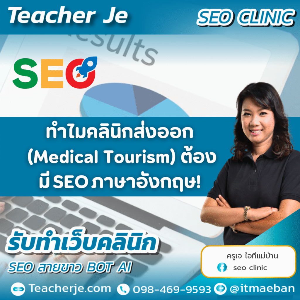 ทำไมคลินิกส่งออก (Medical Tourism) ต้องมี SEO ภาษาอังกฤษ! 
